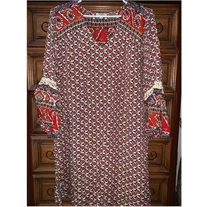 UMGEE Red and Burnt orange BOHO dress/tunic